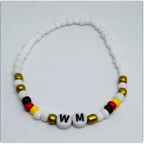 Deutschland Fan-Armband – Handgemachtes Perlenarmband in Schwarz Rot Gold – Germany, Deutschland oder WM Bild 5