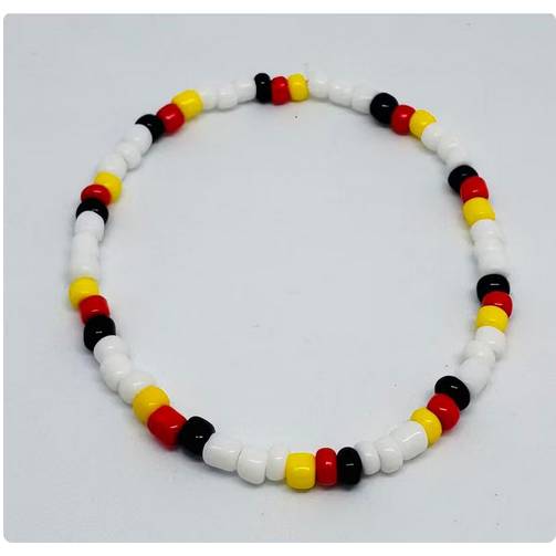 Deutschland Fan-Armband – Handgemachtes Perlenarmband in Schwarz Rot Gold – Germany, Deutschland oder WM Bild 6