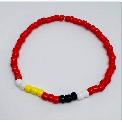 Deutschland Fan-Armband – Handgemachtes Perlenarmband in Schwarz Rot Gold – Germany, Deutschland oder WM Bild 8