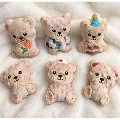 Stickdatei Set Teddy Bruno und Bruni für den 13x18 Rahmen In the Hoop Set 26100 – Maschinenstickerei