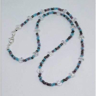 Handgemachtes Diamant Style Perlen Halsband – Boho Y2K Minimalistische Halskette Damen