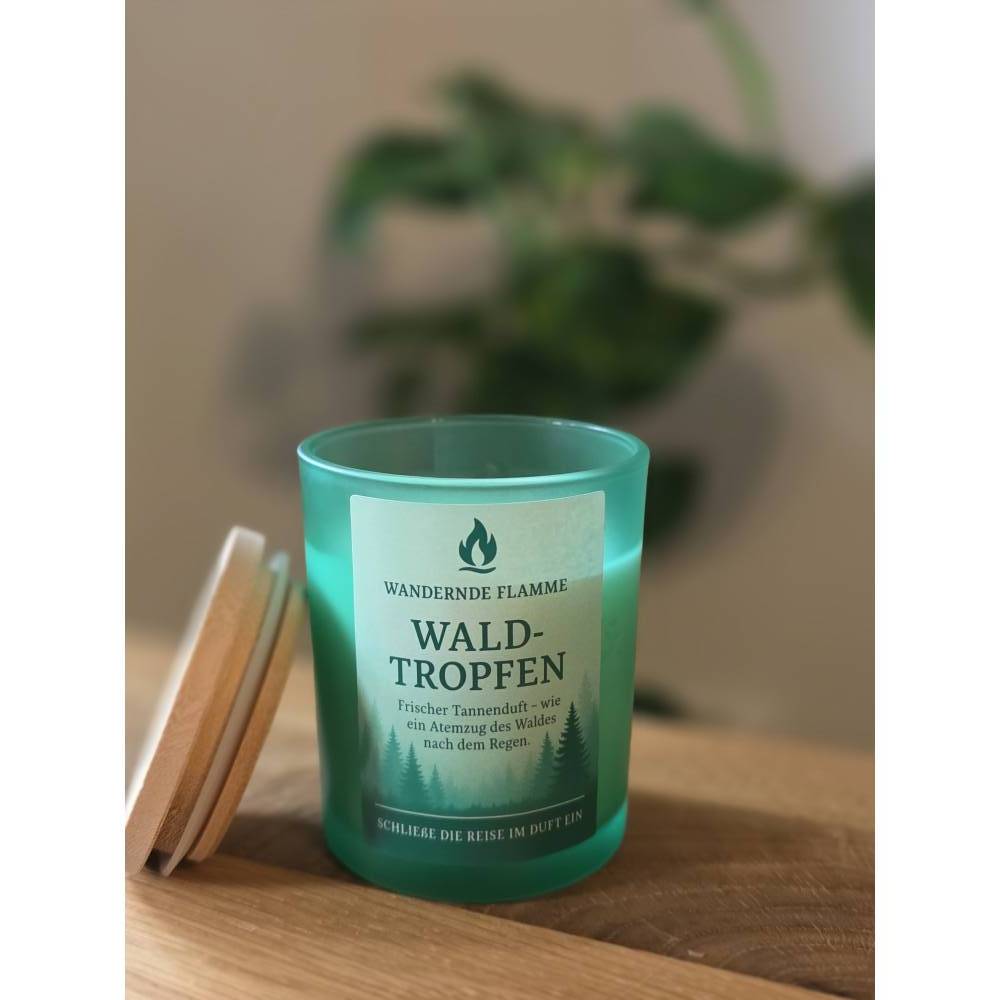 Wald Duftkerze aus Sojawachs – Tannenduft Kerze – Geschenk für Naturliebhaber – handgemacht & vegan
