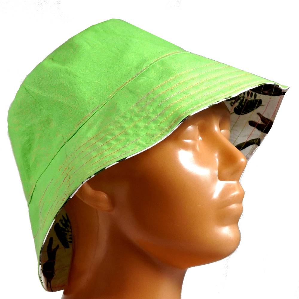 Wendbarer Kinder Sommerhut Bucket Hat *Dinos* – Sonnenschutz aus Baumwolle Bild 6