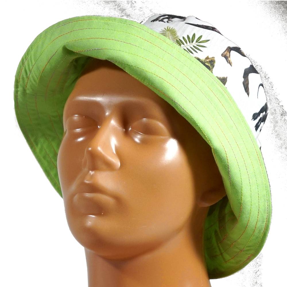 Wendbarer Kinder Sommerhut Bucket Hat *Dinos* – Sonnenschutz aus Baumwolle Bild 8