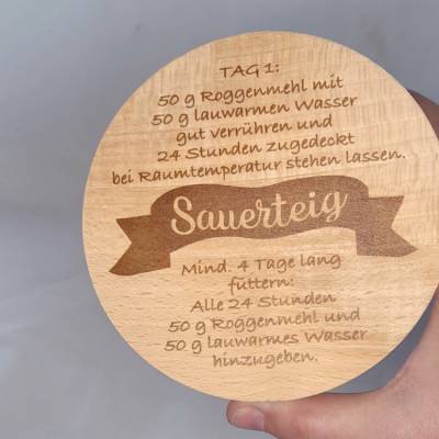 Starterglas Sauerteig Banderole