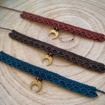 Makramee Fussband Boho Moonchild