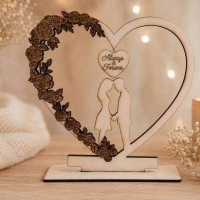 Romantische Holzdeko „Always & Forever“