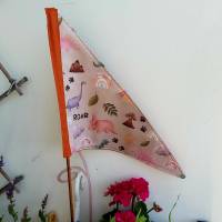 Fahrradwimpel,  Dinosaurier, Wimpel Drachen, Dino, Fähnchen für Dreirad, Kinderwagen Flagge, Dino-Fahne