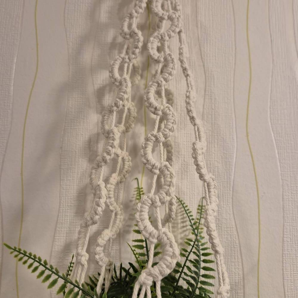 Makramee Blumenampel Hängeampel 102cm ✦ Handgefertigt ✦ Pflanzenhänger Boho ✦ Mischocreations