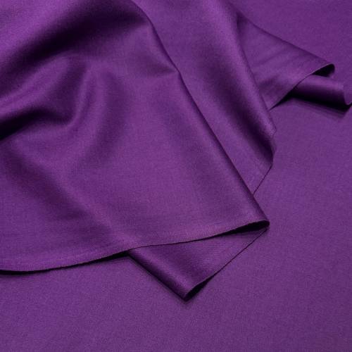 Wollstoff Flanell in Violett – italienische Wollmischung für weich fallende Kleider, Röcke, Hosen und Blazer