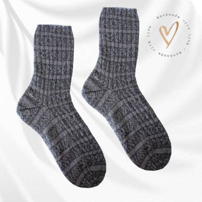 Herrensocken handgestrickt für Gr. 50/51