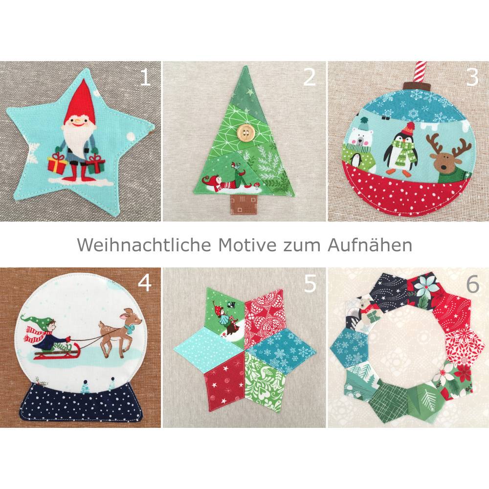 Applikationen Weihnachten Nähanleitung Bild 3