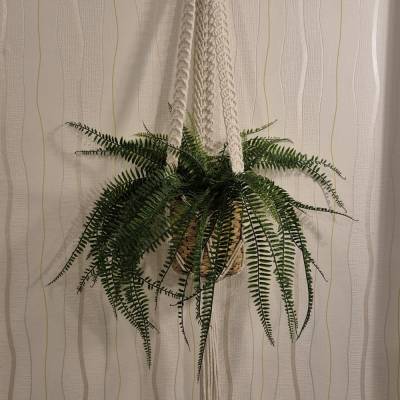 Makramee Blumenampel Breit 110cm ✦ Handgefertigt ✦ Pflanzenhänger Boho Scandi ✦ Mischocreations