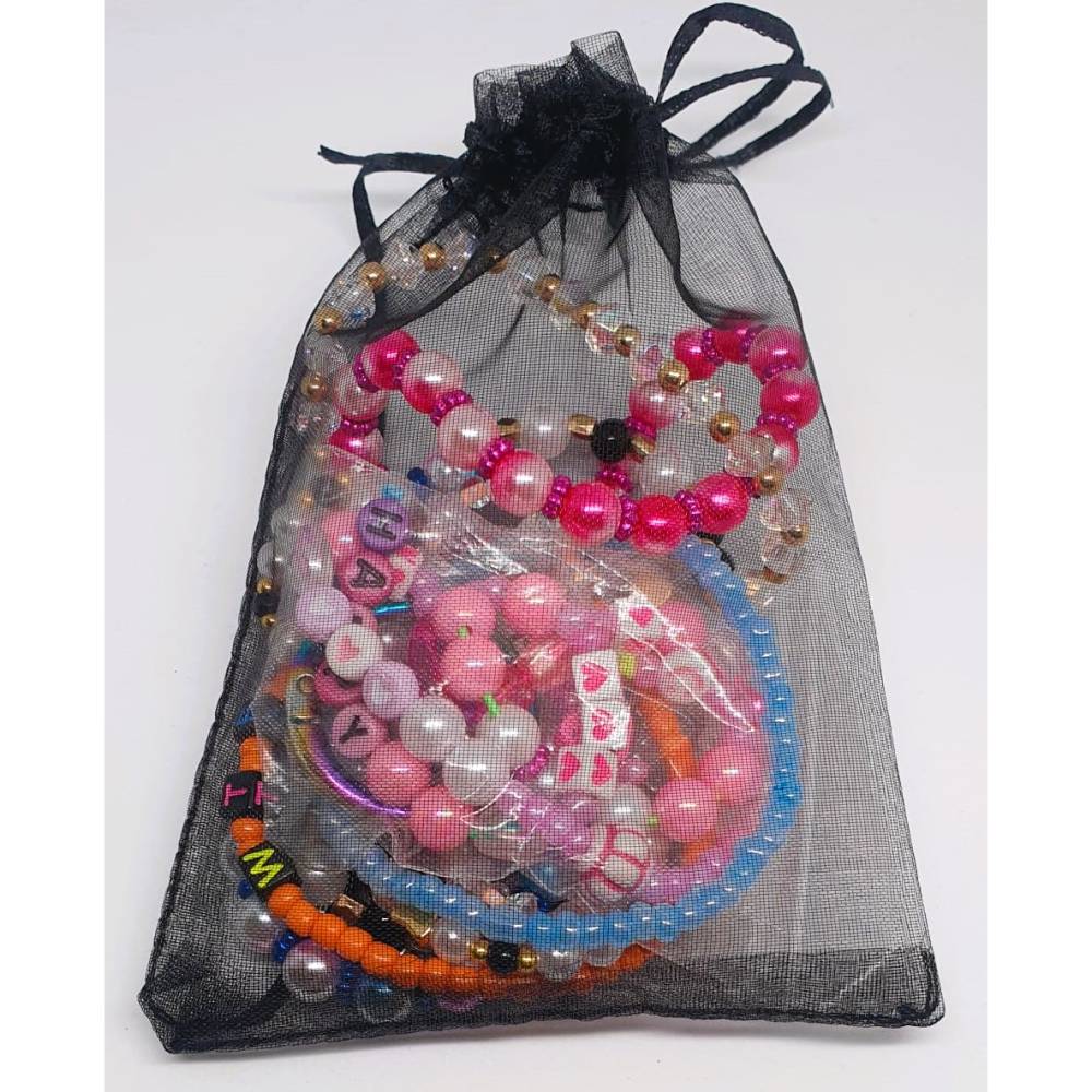 Mystery Bag: 10 handgemachte Schmuck-Überraschungen – Armbänder, Halsketten, Charms & Schlüsselanhänger Bild 3