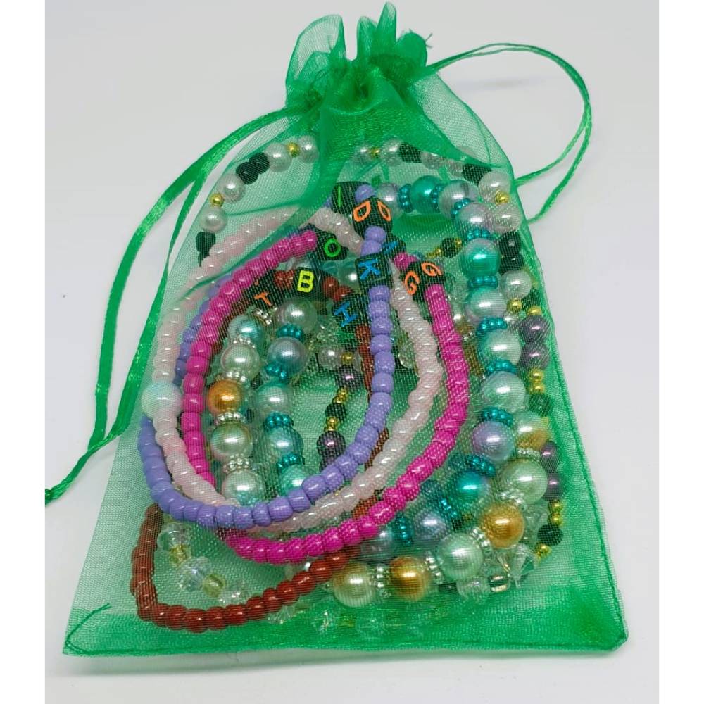 Mystery Bag: 10 handgemachte Schmuck-Überraschungen – Armbänder, Halsketten, Charms & Schlüsselanhänger Bild 5