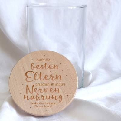 Glas Nervennahrung für die besten (Groß)eltern