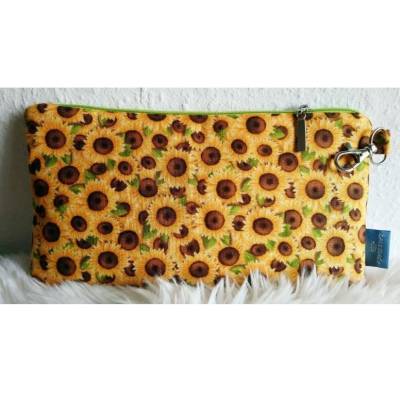 Handytasche, Mäppchen Sonnenblumen, Unikat