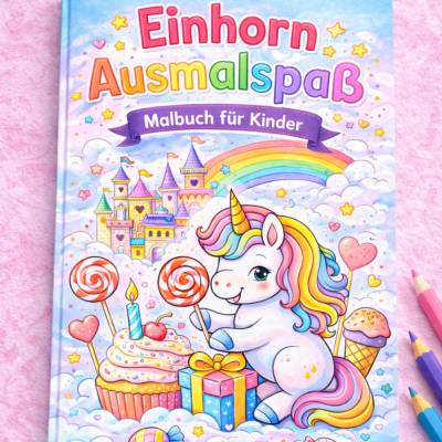 Einhorn Ausmalbuch Kinder PDF – 50+ Seiten Malvorlagen | Unicorn Coloring Book Printable