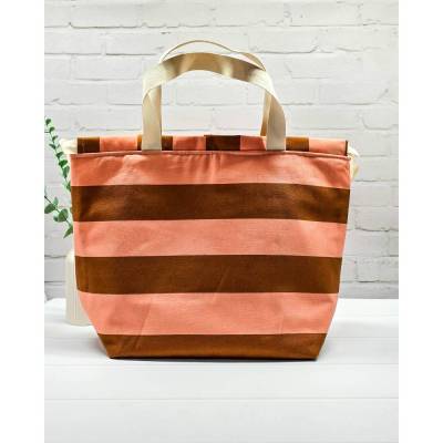 Field Bag Größe L – Handgenähte Stricktasche mit Henkeln & Innentasche für 800g Wolle, Projekttasche zum Stricken