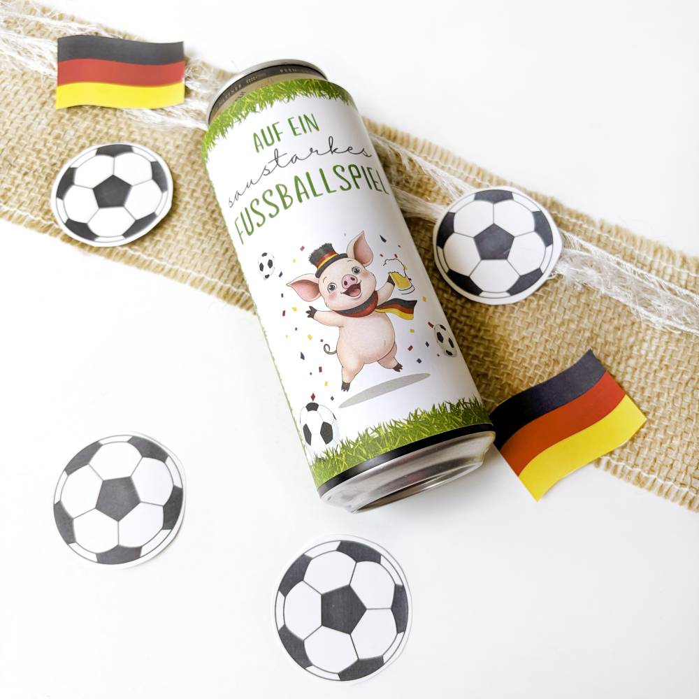Witziges Bierflaschenetikett Fußball WM – Geschenkidee für Fans, Freunde & Kollegen – PDF Druckvorlage für Dose & Flasche Bild 3