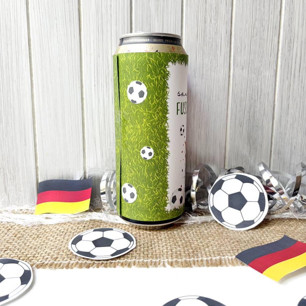 Witziges Bierflaschenetikett Fußball WM – Geschenkidee für Fans, Freunde & Kollegen – PDF Druckvorlage für Dose & Flasche Bild 4