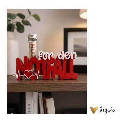 Schriftzug mit Reagenzglas- 3D Druck - Farben individualisierbar