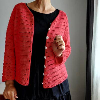 Take on Me Cardigan – Strickanleitung PDF | Raglanjacke Top Down in 10 Größen