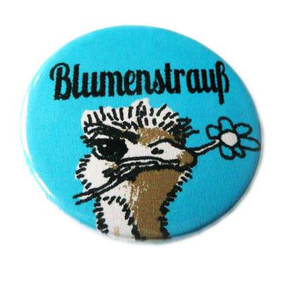 Blumenstrauß auf Button, Magnet, Flaschenöffner oder Taschenspiegel, handgemacht.