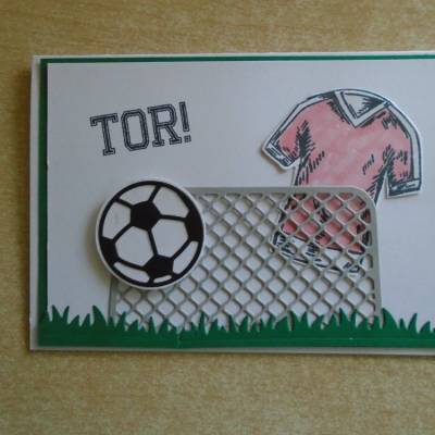Glückwunschkarte Fussball Geburtstagskarte Fussballkarte Mädchen Frau