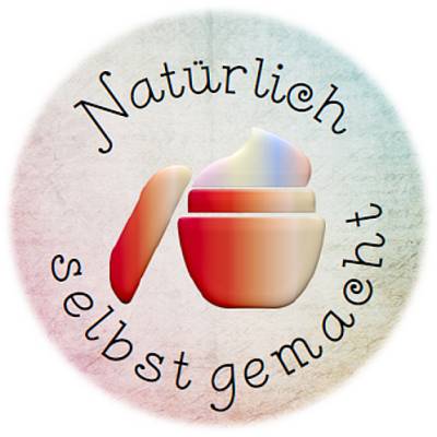 Digitale Sticker Vorlage: Handmade selbstgemacht, 24 runde Etiketten (4cm), Avery L3415 oder Motivstanzer zum Ausdrucken