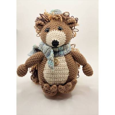 Gehäkelter Igel Ian (20 cm) | Hochwertiges Amigurumi aus Baumwolle | Handgefertigt als Geschenk und Dekoration