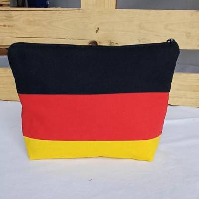 Kosmetiktasche aus Baumwollstoff „Deutschland Edition“, Beauty-Bag