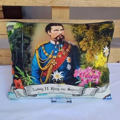 Großes Mäppchen „König Ludwig II.“, Kosmetiktasche, Beauty-Bag
