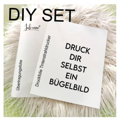 DIY Set: Bügelbilder mit Tintenstrahldrucker drucken (inklusive Anleitung)