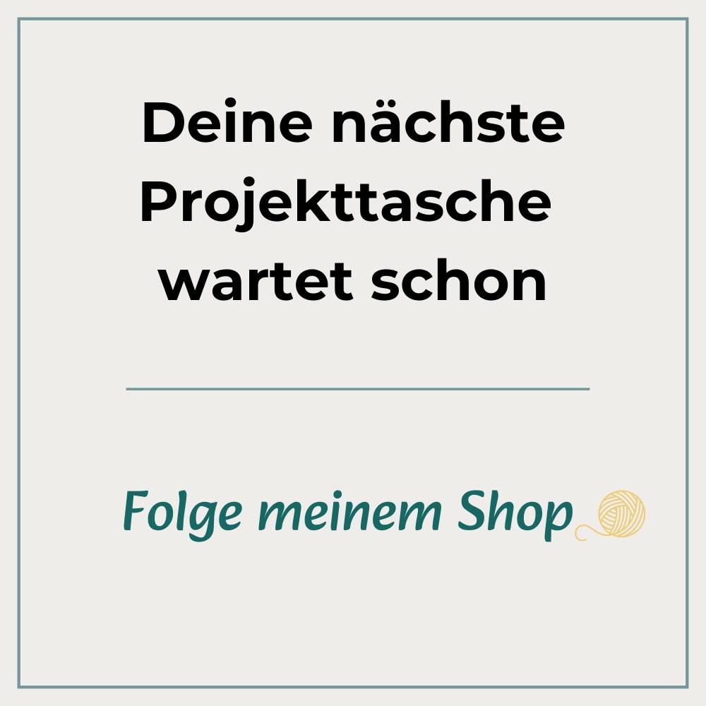 Projekttasche Cord Dunkelblau | Handarbeitsbeutel für 2 Knäuel Wolle | Socken-Stricktasche mit Tragehenkeln Bild 5