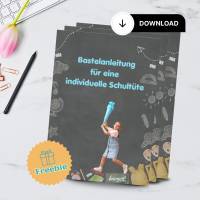 Bastelanleitung für eine Schultüte  - Download zum Ausdrucken
