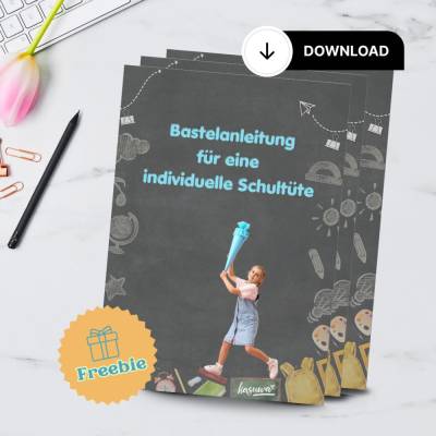 Bastelanleitung für eine Schultüte  - Download zum Ausdrucken