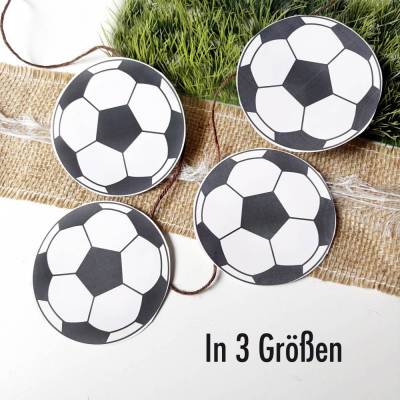 Fußball WM Girlande Druckvorlage – PDF Wimpelkette DIY Partydeko zum Ausdrucken