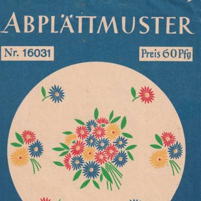 Handarbeitsheft 16031  Abplättmuster erschienen beim Verlag für die Frau Vintage DDR vermutlich 1957