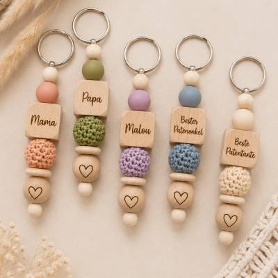 Personalisierter Schlüsselanhänger „Lieblingsmensch“ – Geschenk für Mama, Papa, Paten & Familie