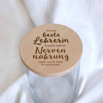 Glas Nervennahrung für beste Lehrer/in
