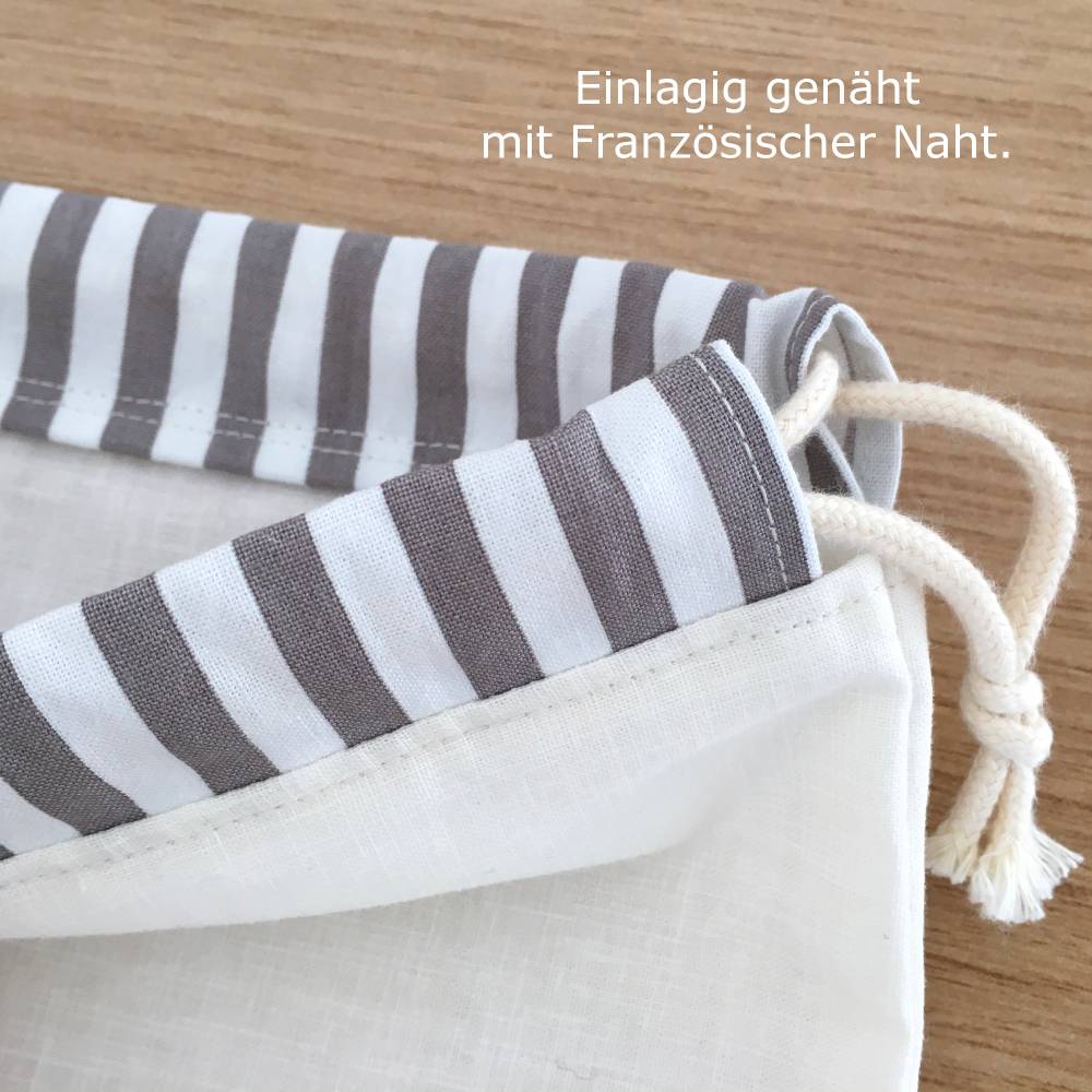 Zuziehbeutel Nähanleitung Bild 3