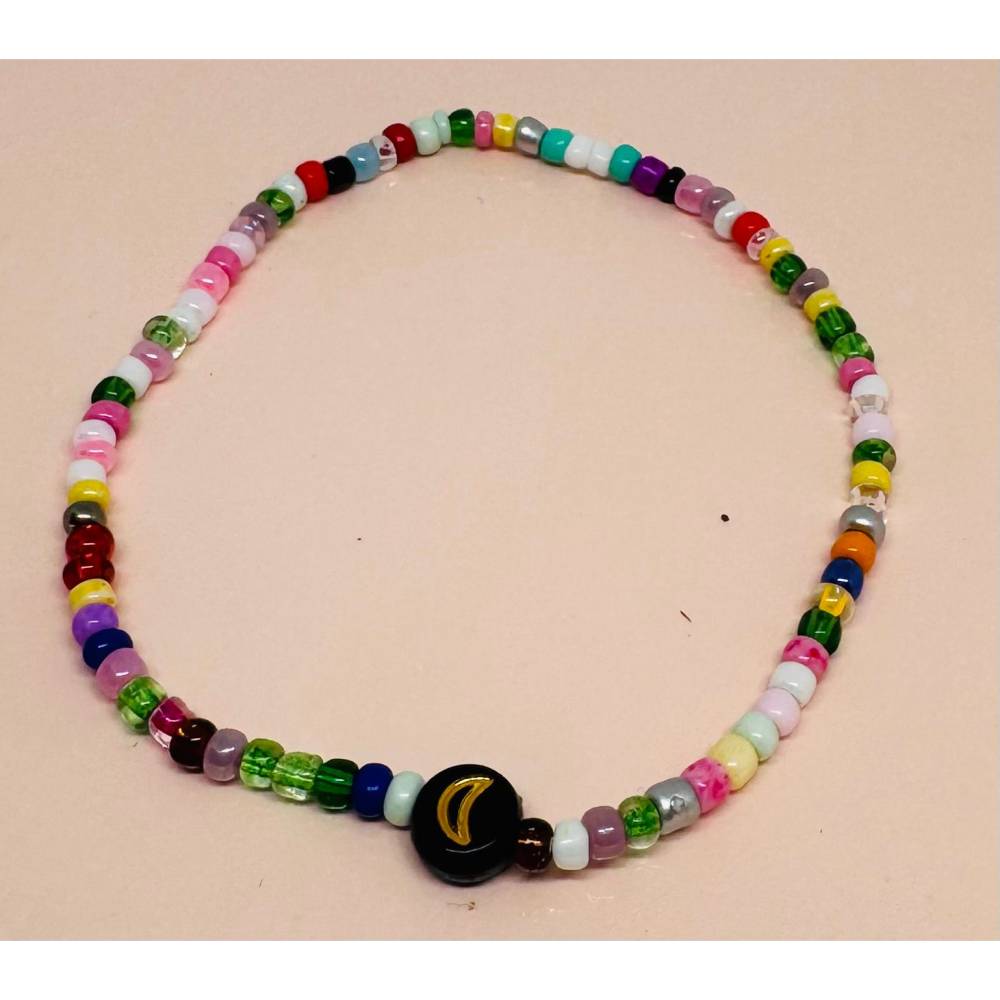 Perlenarmband mit Eule, Mond, Stern & Herz – Handgemachtes Kawaii Boho Armband Y2K Unikat Bild 3
