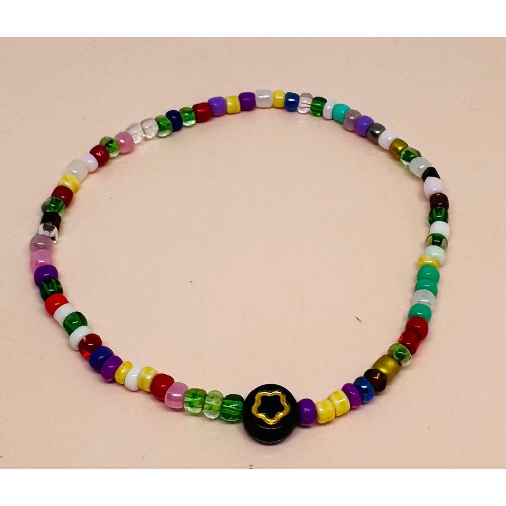 Perlenarmband mit Eule, Mond, Stern & Herz – Handgemachtes Kawaii Boho Armband Y2K Unikat Bild 5