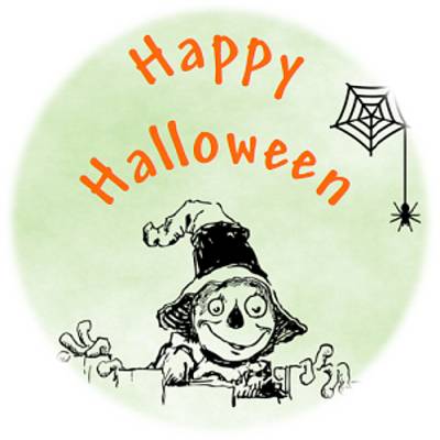 Digitale Sticker Vorlage: Halloween, 24 runde Etiketten (4cm) | Für Avery L3415 oder Motivstanzer zum Ausdrucken