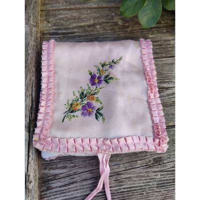 Vintage Taschentuch Tasche, Lingerie Bag, 60s-70s