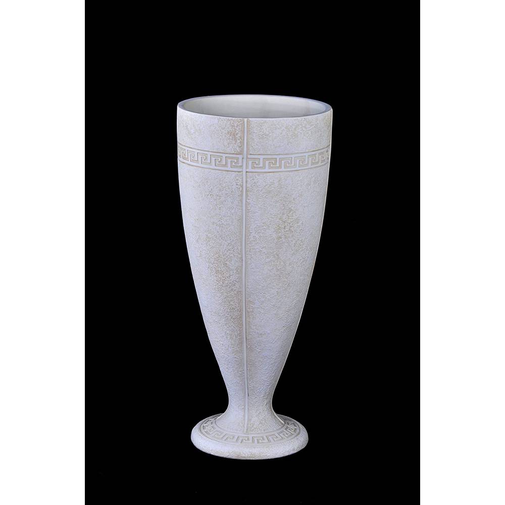 Hohe Vase mit griechischem Muster. 65 cm