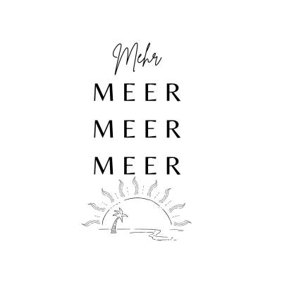 Mehr Meer Meer Meer PNG SVG Datei - Download Plotterdatei - svg png File - Nordsee Ostsee Meer See Nautical Anker - 
