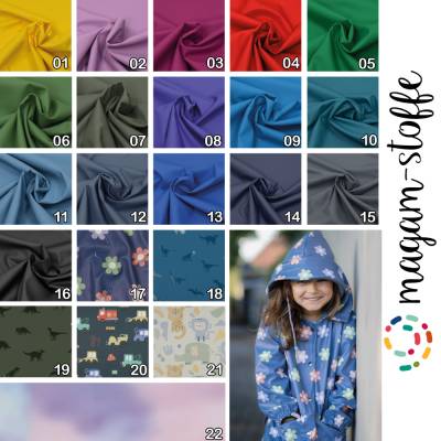Stoff "Heike" Regenstoff Friesennerz Regenjacke Regen Outdoor Regenjackenstoff Meterware ab 50cm MAGAM-Stoffe