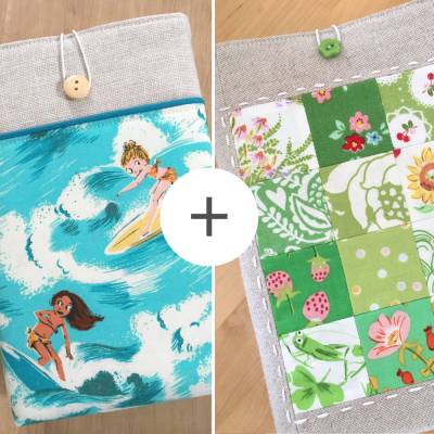 Sparpaket Buchtasche + Heftsammler Nähanleitungen